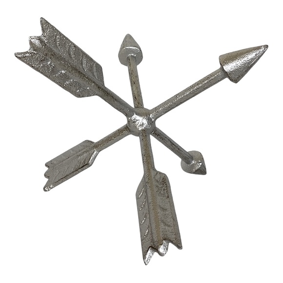 Silver Arrow Cast Iron Metal Jack Orb Tabletop And Shelf Décor EUC - Picture 7 of 13